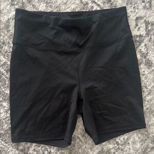 Fabletics Black Bike Shorts High-Waisted Stretch